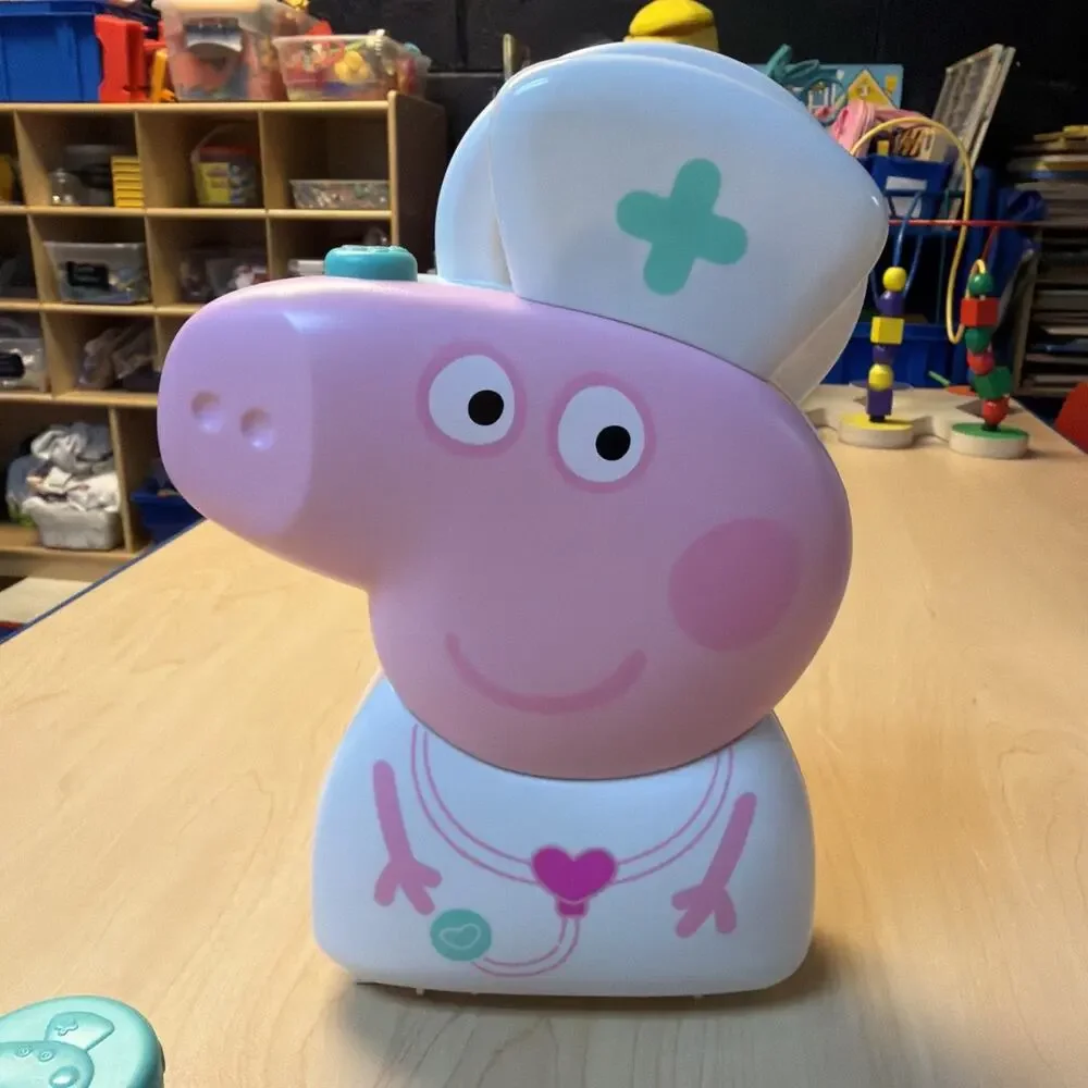 Peppa Pig Checkup Case Doctor Bag with Carry Handle Carrying Case Lot